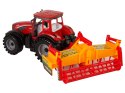 Czerwony Traktor z Pomarańczowym Kultywatorem Napęd