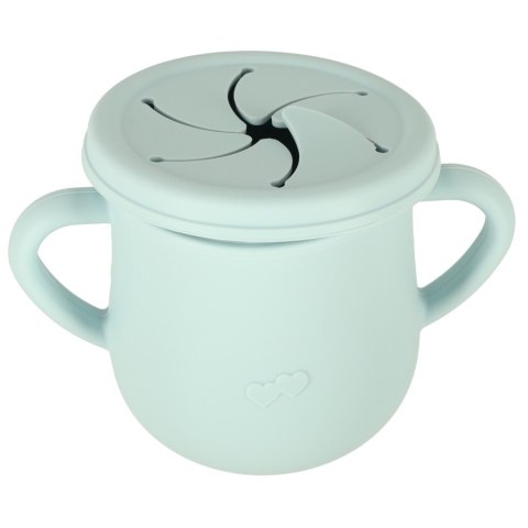 Naczynia silikonowe dla dzieci krab zestaw 9 elementów niebieski