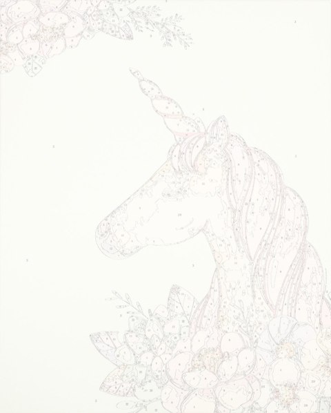 Obraz malowanie po numerach 40x50cm jednorożec