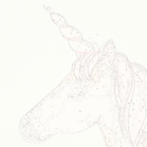 Obraz malowanie po numerach 40x50cm jednorożec