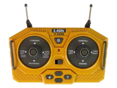 Koparka Gąsienicowa 1:20 Sterowana Pilotem Żółto- szara