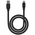 Kabel USB-USB-C dwe końcówki 120W 3A 1m czarny