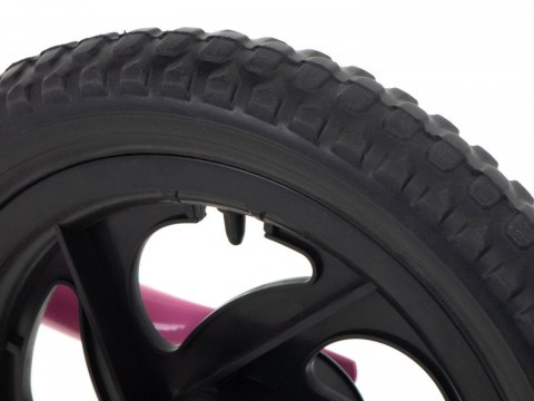 Rowerek biegowy Teddy (koła 11" pianka EVA, wiek 3+, lekka rama) - różowy