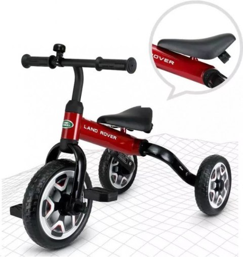 Rowerek trójkołowy Land Rover - czerwony