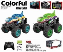 Auto Monster Track Dinozaur 1:16 Para Wodna R/C Zielony