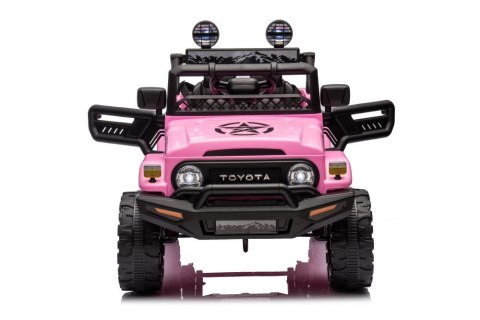 Bluetooth samochód jeep Auto Na Akumulator Toyota FJ Różowe 4x4