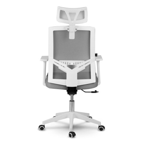 Fotel biurowy z mikrosiatki Sofotel Rotar szary