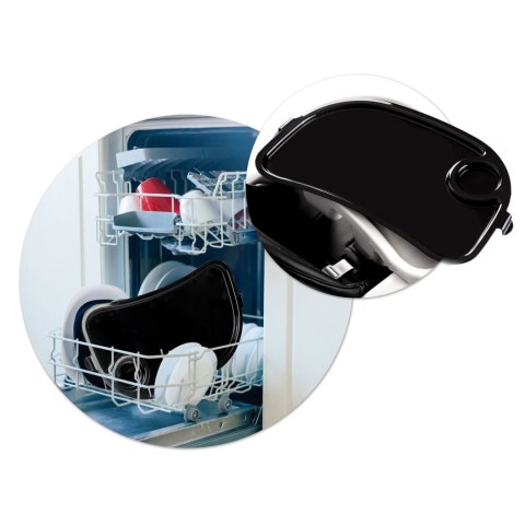 Krzesełko do karmienia ze stolikiem Nukido Belo czarne + pałąk z  