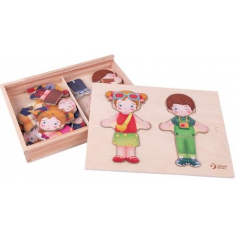 CLASSIC WORLD Drewniane Puzzle Dress-up MONTESSORI