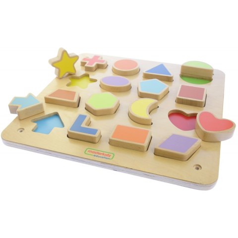 Edukacyjna Tablica Drewniana Magnetyczna Nauka Kształtów Sorter Masterkidz Montessori