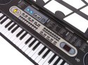 Keyboard z Mikrofonem Instrument Muzyczny Czarny