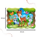 Puzzle 30 elementów A Deer and Friends - Leśne zwierzątka 4+