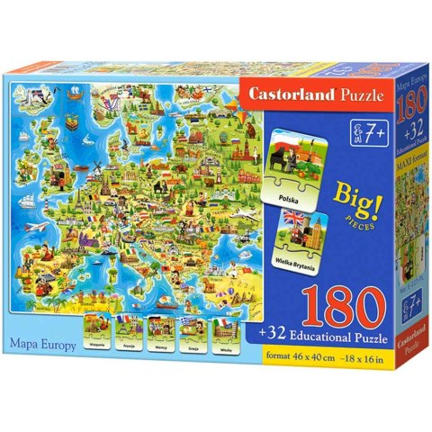CASTORLAND Puzzle edukacyjne Mapa Europy