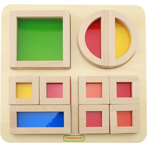 Tęczowy Zestaw Klocków Patrz Na Świat W Kolorach Masterkidz Montessori