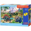 CASTORLAND Puzzle 120el. Dinosaur Volcanos - Dinozaury przy wulkanach