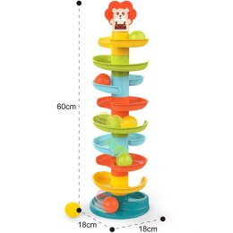 WOOPIE Kulodrom Tor Kulkowy Zestaw Spirala + 6 Kulek