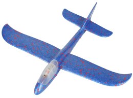 Szybowiec samolot styropianowy 2LED 48x47cm niebie