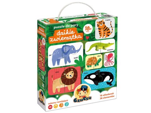CzuCzu Puzzle do pary Dzikie zwierzątka ZA4848