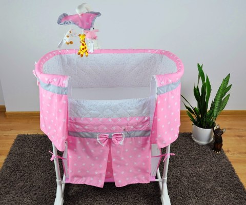 4w1 Karuzela  otwierane ścianki  Melodie  4w1 Karuzela  otwierane ścianki  Melodie  kołyska z pilotem Cream