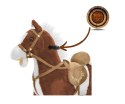 Koń na biegunach bujak Mustang ciemny brąz