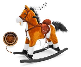Koń na biegunach bujak Mustang jasny brąz
