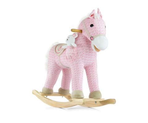 Koń na biegunach bujak Pony Pink