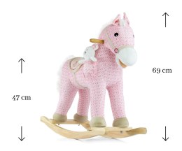 Koń na biegunach bujak Pony Pink