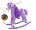 Koń na biegunach bujak Princess fiolet