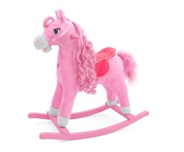 Koń na biegunach bujak Princess róż