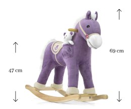 Koń na biegunach bujak Pony Purple