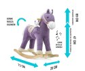 Koń na biegunach bujak Pony Purple