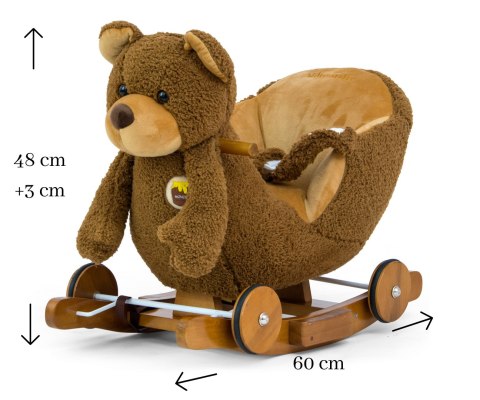 Miś  koń na biegunach bujaczek konik Polly - Brown Bear