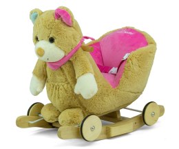 Miś  koń na biegunach bujaczek konik Polly - Pink Bear