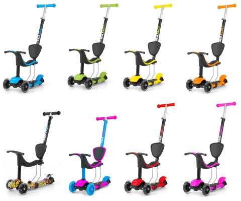 3w1 hulajnoga pchacz rower biegowy Little Star Pink-Blue 3w1 hulajnoga pchacz rower biegowy Little Star Pink-Blue