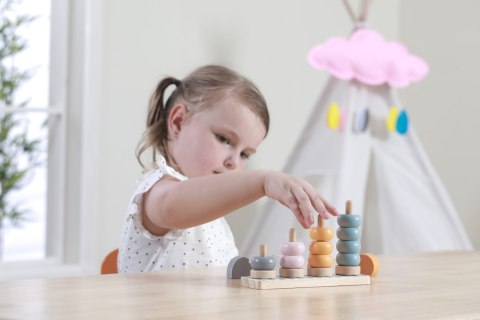 Viga 44022 PolarB Piramidki edukacyjne klocki drewniane