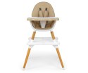 Krzesełko do karmienia 2w1 Malmo Beige