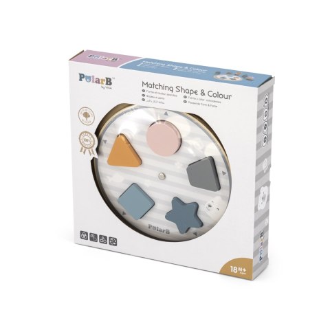 Viga 44050 PolarB Sorter kształtów i kolorów klocki drewniane