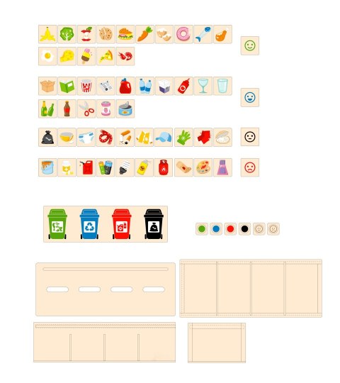 Viga 44504 Sorter odpadów śmeci zabawka edukacyjna