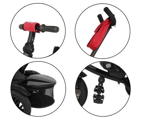 Qplay Rowerek rower  Trójkołowy Premium Red