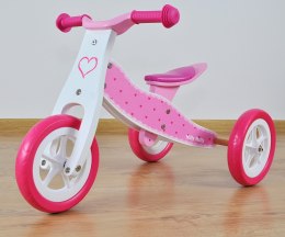 Rowerek biegowy jeździk dla dzieci  2w1 Cool Hearts
