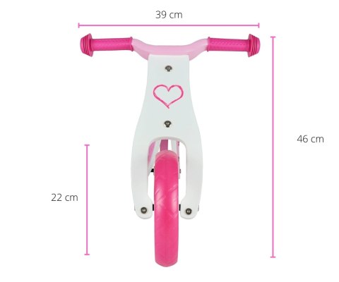 Rowerek biegowy jeździk dla dzieci  2w1 Cool Hearts