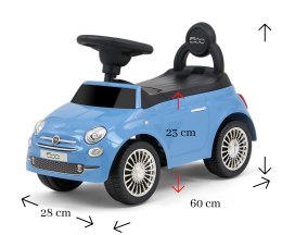 Jeździk auto Autko dla dzieci pchacz   Fiat 500 Blue