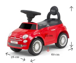 Jeździk auto Autko dla dzieci pchacz   Fiat 500 Red