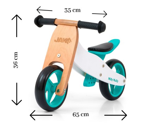 Rowerek biegowy jeździk dla dzieci  Jake Classic Mint