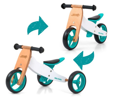 Rowerek biegowy jeździk dla dzieci  Jake Classic Mint