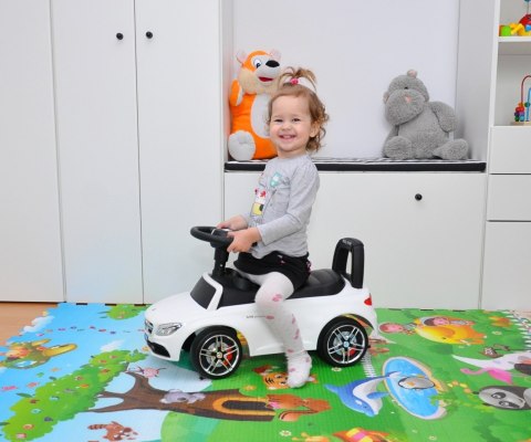 Jeździk auto Autko dla dzieci pchacz   MERCEDES-AMG C63 Coupe White S