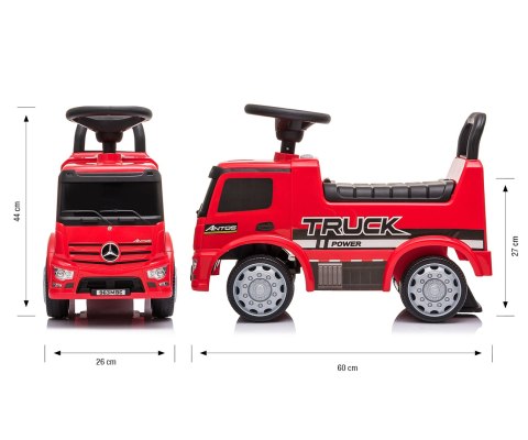 Jeździk auto Autko dla dzieci pchacz   MERCEDES ANTOS Red
