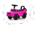 Jeździk auto Autko dla dzieci pchacz   MERCEDES G350d Pink S