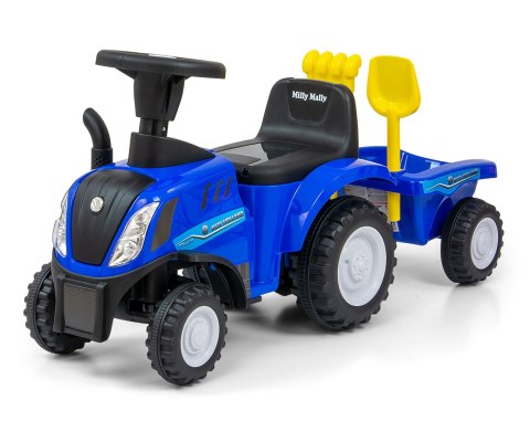 Jeździk auto Autko dla dzieci pchacz   New Holland T7 Traktor Blue