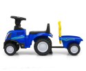 Jeździk auto Autko dla dzieci pchacz   New Holland T7 Traktor Blue